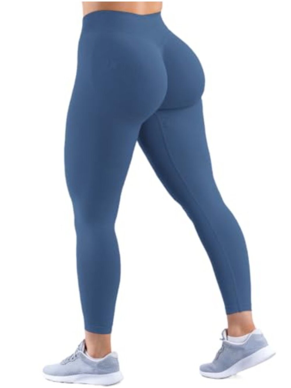 Seamless Scrunch Butt Lifting Leggings Medium Waist Tummy Control Yoga Gym Pants